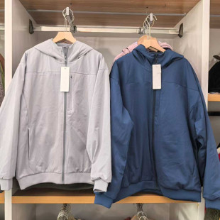 日系男装25秋冬款防风摇粒绒拉链连帽开衫夹克长袖保暖外套481182