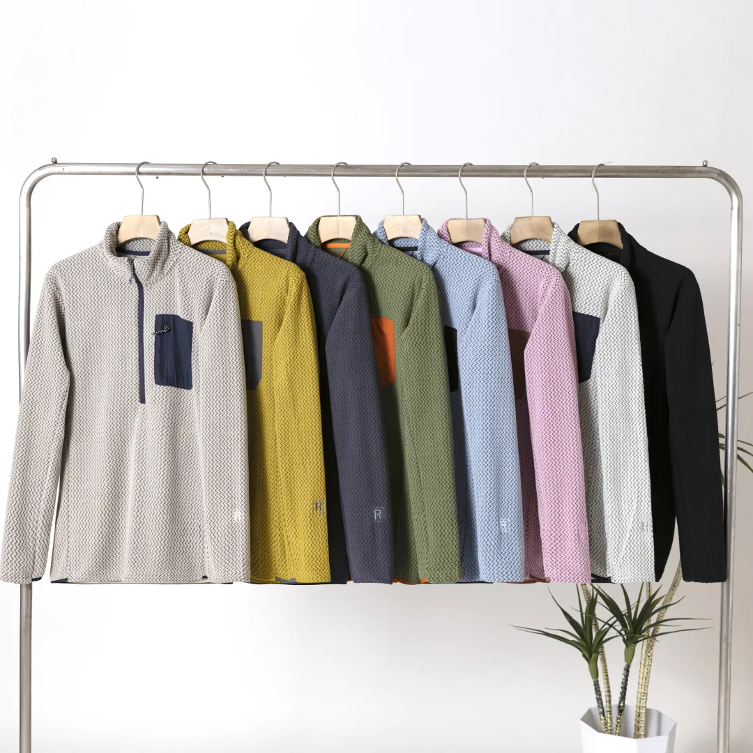 秋冬抓绒衣透气排汗保暖立领卫衣