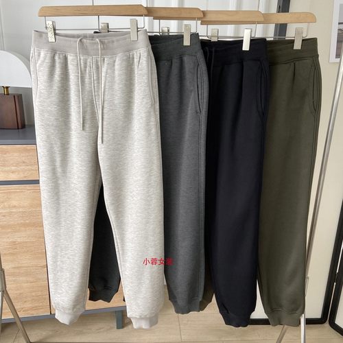 仿羊羔绒运动长裤加绒加厚