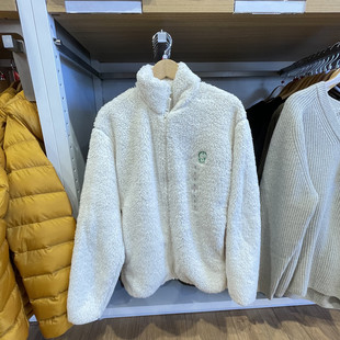 立领茄克亲子装 长绒摇粒绒长袖 保暖外套453640 侣款 试衣间男女情装