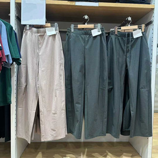 镰刀裤 日系女装 快干速干吸汗休闲弯刀裤 针织廓形长裤 479688 25新款