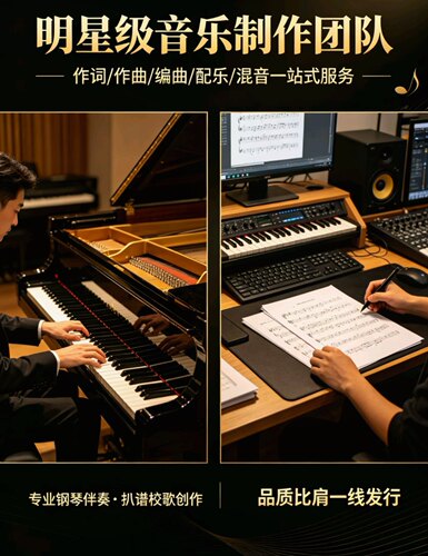 高端作曲编曲｜原创配乐/人声定制/商业发行全流程音乐制作