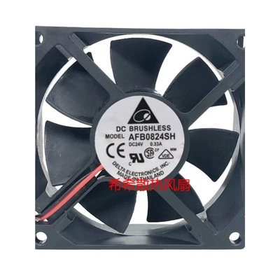 全新台达AFB0824SH 24V 0.33A 8025 8CM大风量机箱变频器散热风扇