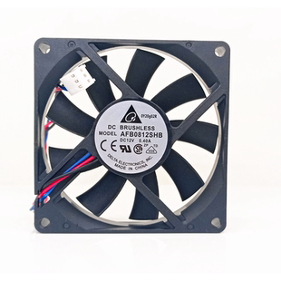 台达全新AFB0812SHB 8015 12V 0.40A 8CM 直流双滚珠轴承散热风扇