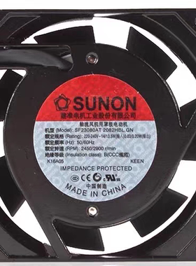 全新SUNON SF23080AT 2082HBL.GN 8025 8cm 滚珠轴承220V交流风扇