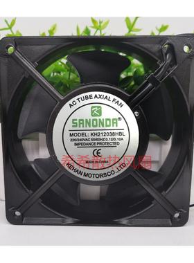 SANONDA KH212038HBL 12CM 12038 220v 滚珠 电焊机 机柜散热风扇