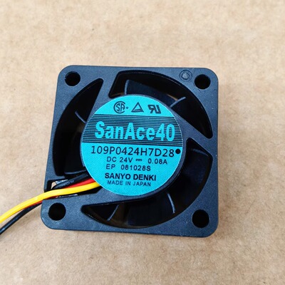 全新原装 三洋SanAce40 109P0424H7D28 24V 0.08A 4015变频器风扇