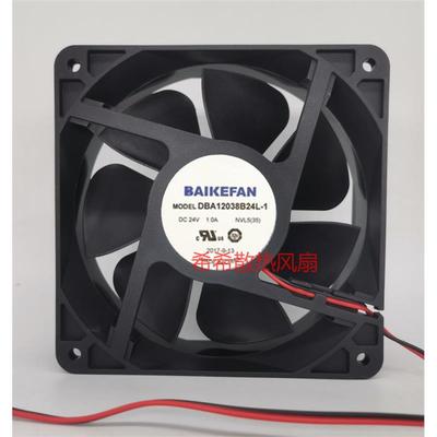 全新BAIKE DBA12038B24L-1 24V 1.0A 大风量双滚珠变频器散热风扇