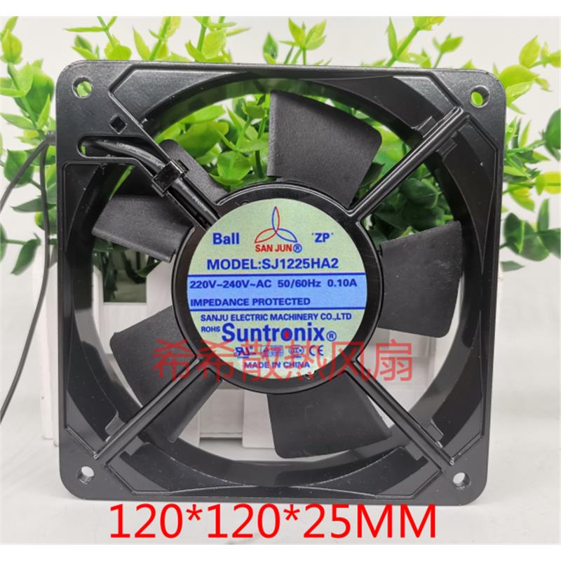 SJ1225HA2全新台湾三巨12025 AC220V 12CM 机柜轴流散热风机风扇