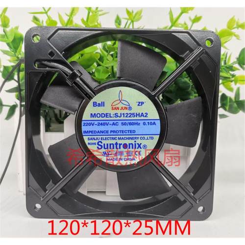 SJ1225HA2全新台湾三巨12025 AC220V 12CM 机柜轴流散热风机风扇