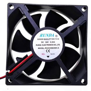 變頻器散熱風扇 RUNDA潤達 8025 8cm 0.30A RS8025B24SH 24V