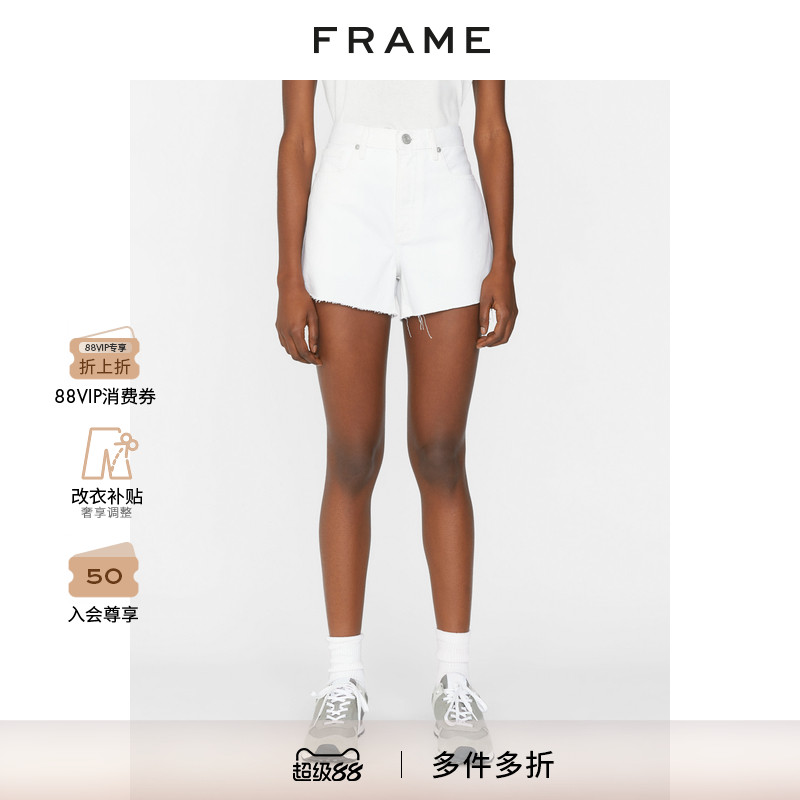 新品FRAME中腰牛仔短裤