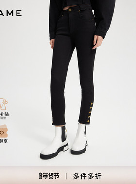 FRAME女士高弹紧身牛仔裤打底裤 SKINNY