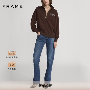 2025秋冬新款 Paris联名女士半拉链长袖 FRAME Ritz 卫衣