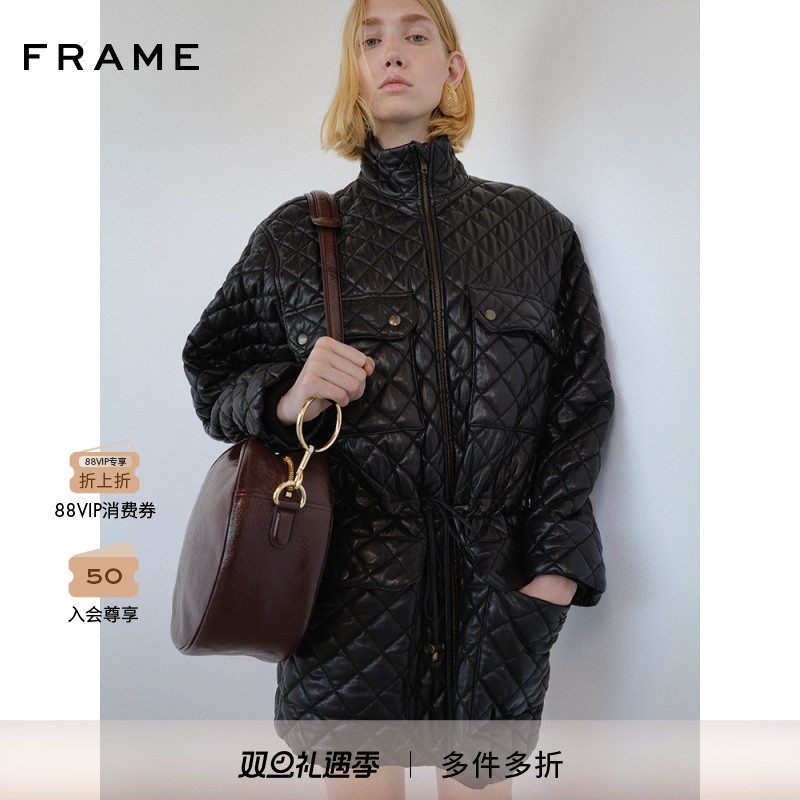 女士派克大衣frame复古