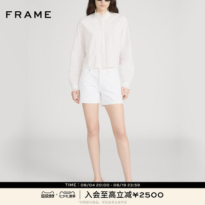 【春夏新品】FRAME女士直筒牛仔短裤THE LONG HANG SHORT