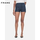 大气时尚 经典 休闲裤 FRAME女士深蓝色牛仔短裤