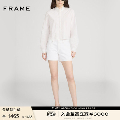 【春夏新品】FRAME女士直筒牛仔短裤THE LONG HANG SHORT