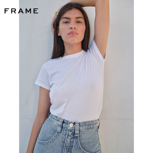 【经典款】FRAME女士短袖上衣圆领T恤简约基础款