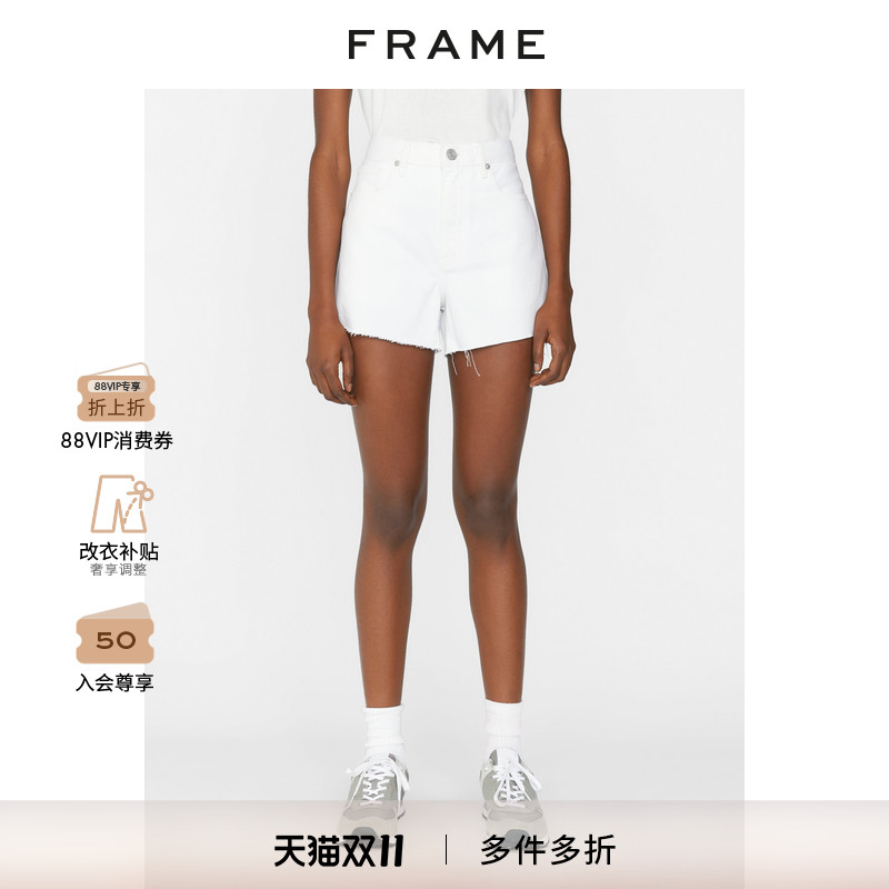 新品FRAME中腰牛仔短裤