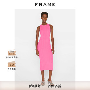 女装 FRAME中长款 开叉设计款 修身 连衣裙女式