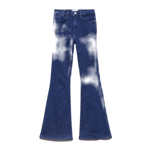 FRAME高腰喇叭牛仔裤女式显瘦春秋款PIXIE系列