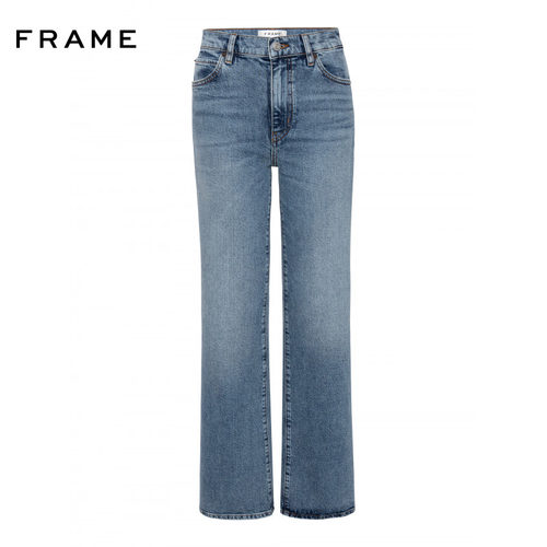 【春夏新品】FRAME女士高腰中弹微喇复古牛仔裤THE ARROW