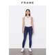 HIGH FRAME女士深蓝色高腰高弹紧身牛仔裤 休闲 SKINNY 铅笔裤