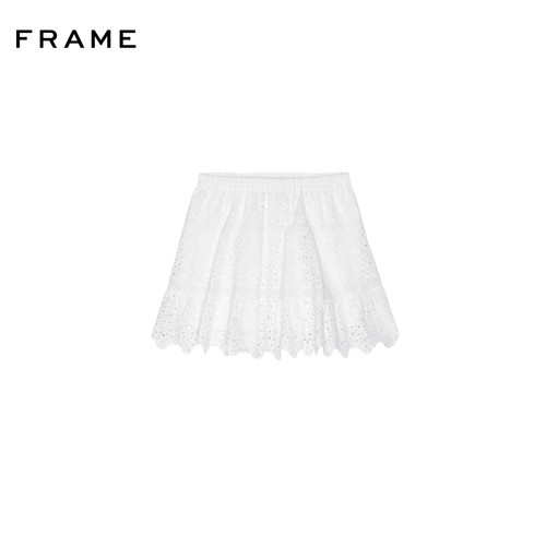 FRAME女士芭蕾风镂空蕾丝半裙蛋糕裙短裙
