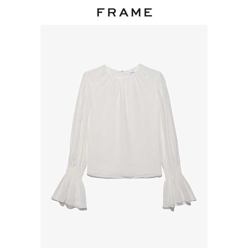 上衣FRAME女式衬衫喇叭袖