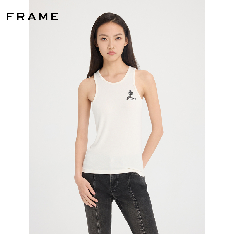 FRAME Ritz Paris丽兹酒店系列女士黑色背心LOGO