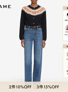 FRAME女士宽松直筒牛仔裤 THE STREAMLINE