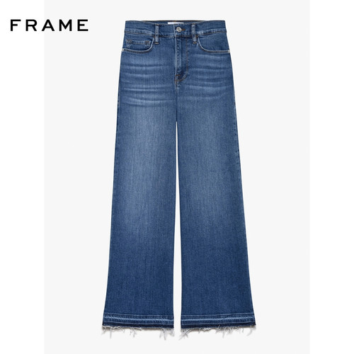 FRAME女士高腰高弹阔腿牛仔裤宽松复古SLIM PALAZZO