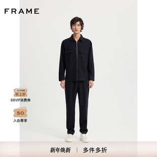 FRAME男士 翻领拉链夹克外套