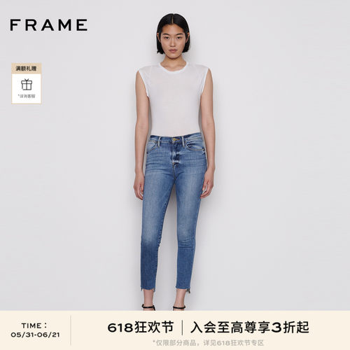 FRAMEDENIM紧身长裤高弹高腰