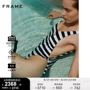 Paris丽兹酒店系列女士条纹连体泳装 Ritz FRAME