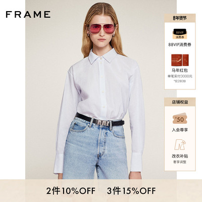 FRAME女士经典宽松半裤牛仔短裤 TIMELESS SHORT