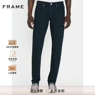 简约日常通勤HOMME FRAME男士 长裤 牛仔裤 SLIM 中蓝色水洗修身