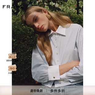 条纹长袖 FRAME女士通勤休闲日常基础款 新款 衬衫 2025秋季