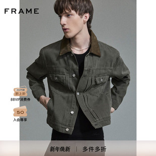 工装 FRAME男士 风衬衫 领休闲夹克经典 外套 款 2025秋冬新款