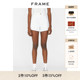 毛边裤 脚设计女式 经典 FRAME中腰牛仔短裤 白色黑色女装