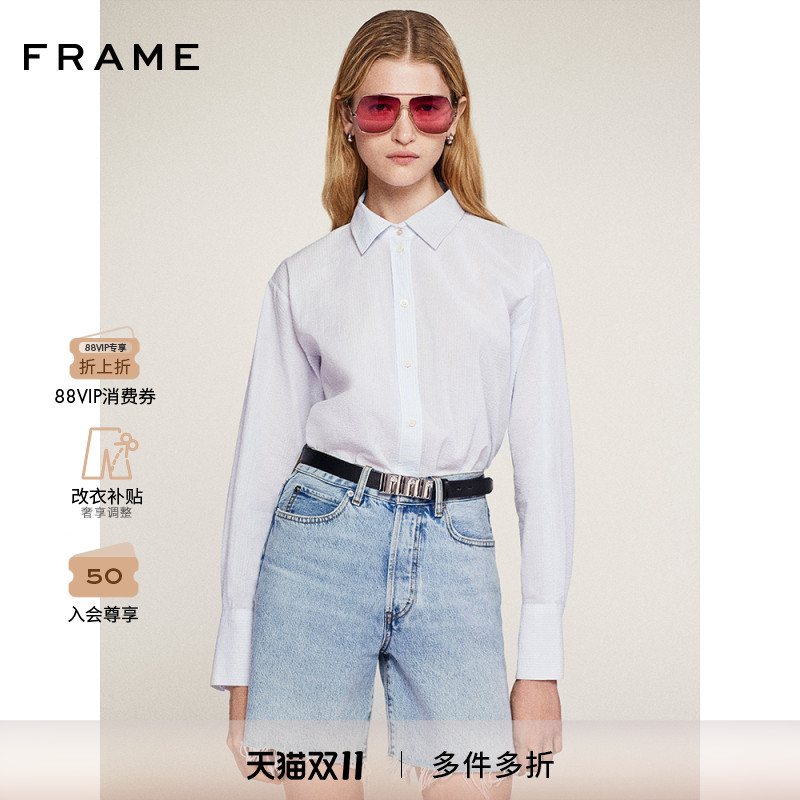 【2025新款】FRAME女士经典宽松半裤牛仔短裤 TIMELESS SHORT