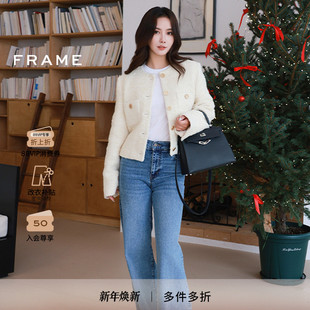 FRAME女士毛边阔腿牛仔裤 PALAZZO SLIM