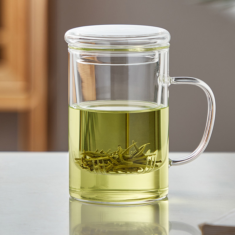 茶杯玻璃耐高温家用泡茶杯茶水分离办公室茶具2025新款水杯喝茶杯,餐饮具,茶杯,淘宝优惠券,粉丝福利购,淘宝优惠卷