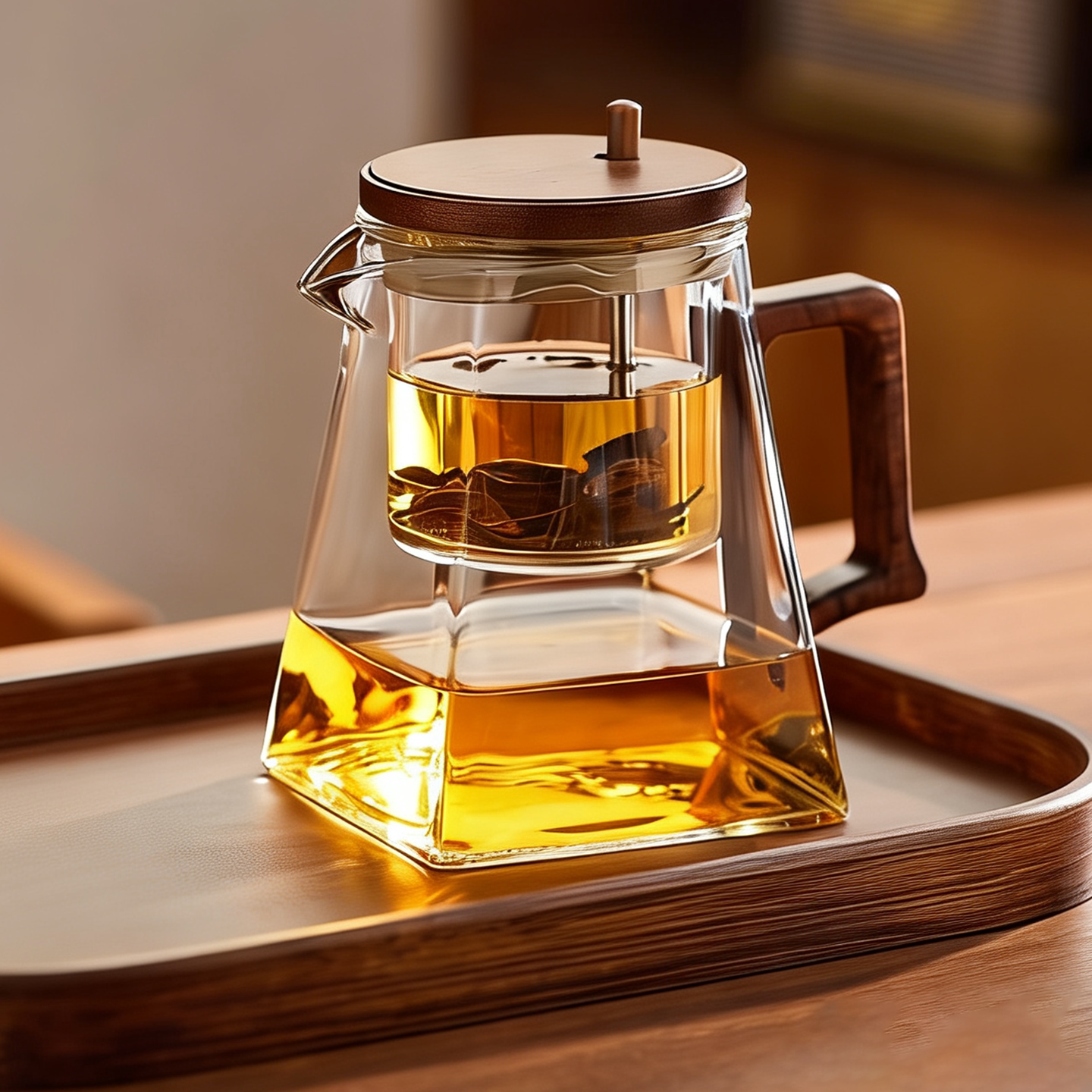 飘逸杯泡茶壶2026新款一键茶水分离家用耐高温泡茶器玻璃内胆茶具