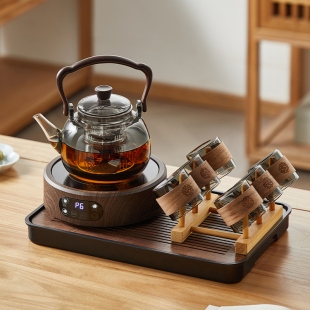 玻璃煮茶壶套装 家用耐高温烧水壶电陶炉整套茶具煮茶器 2025新款
