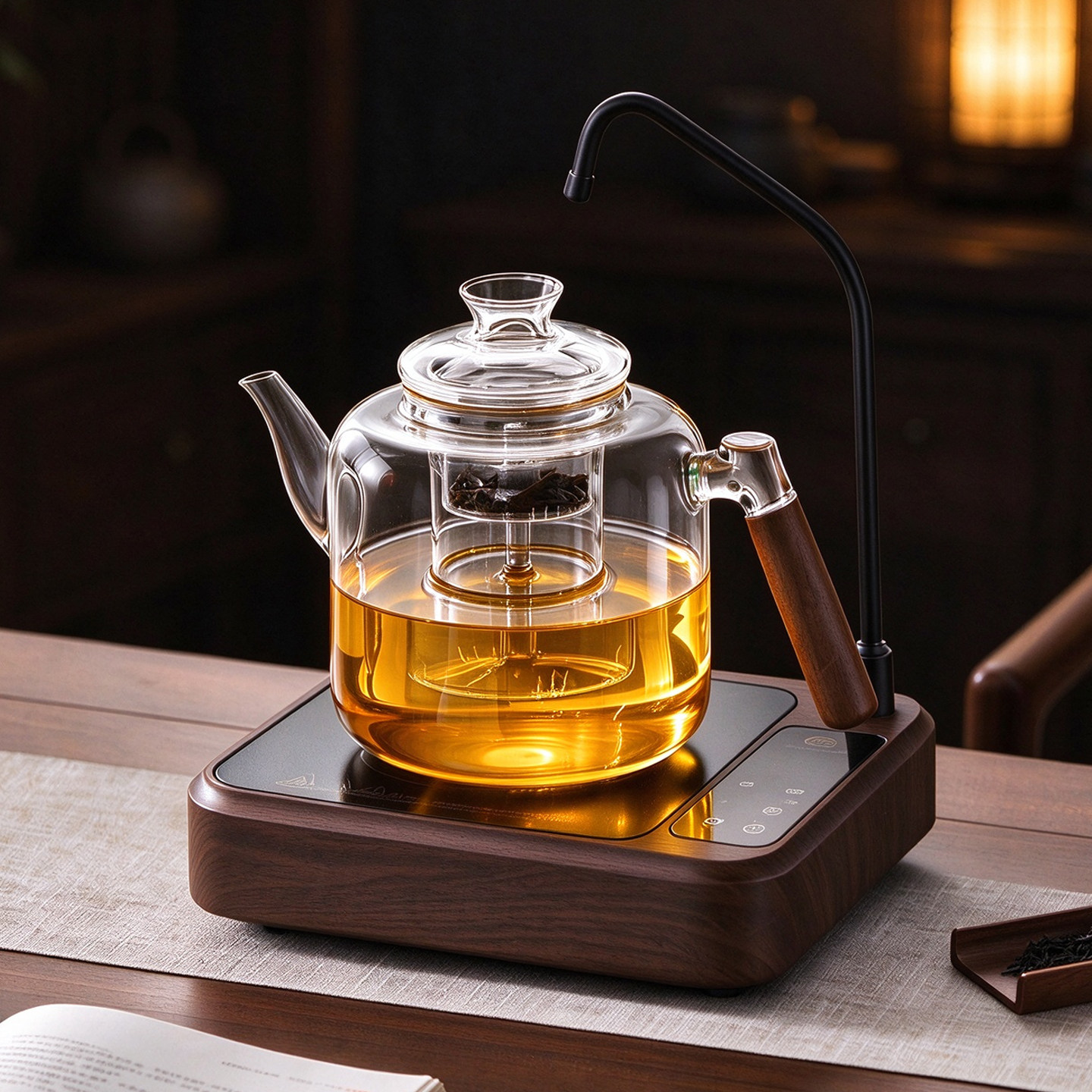 煮茶壶电陶炉套装2026年新款自动上水耐热烧水壶家用办公茶具套装