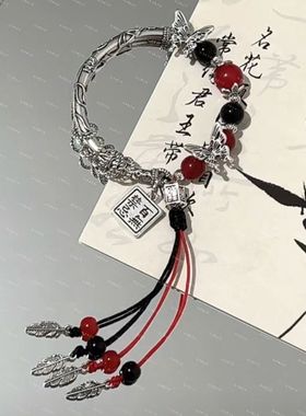 百无禁忌蝴蝶串珠甜美手链古风中式手饰高颜值小众设计学 生高级