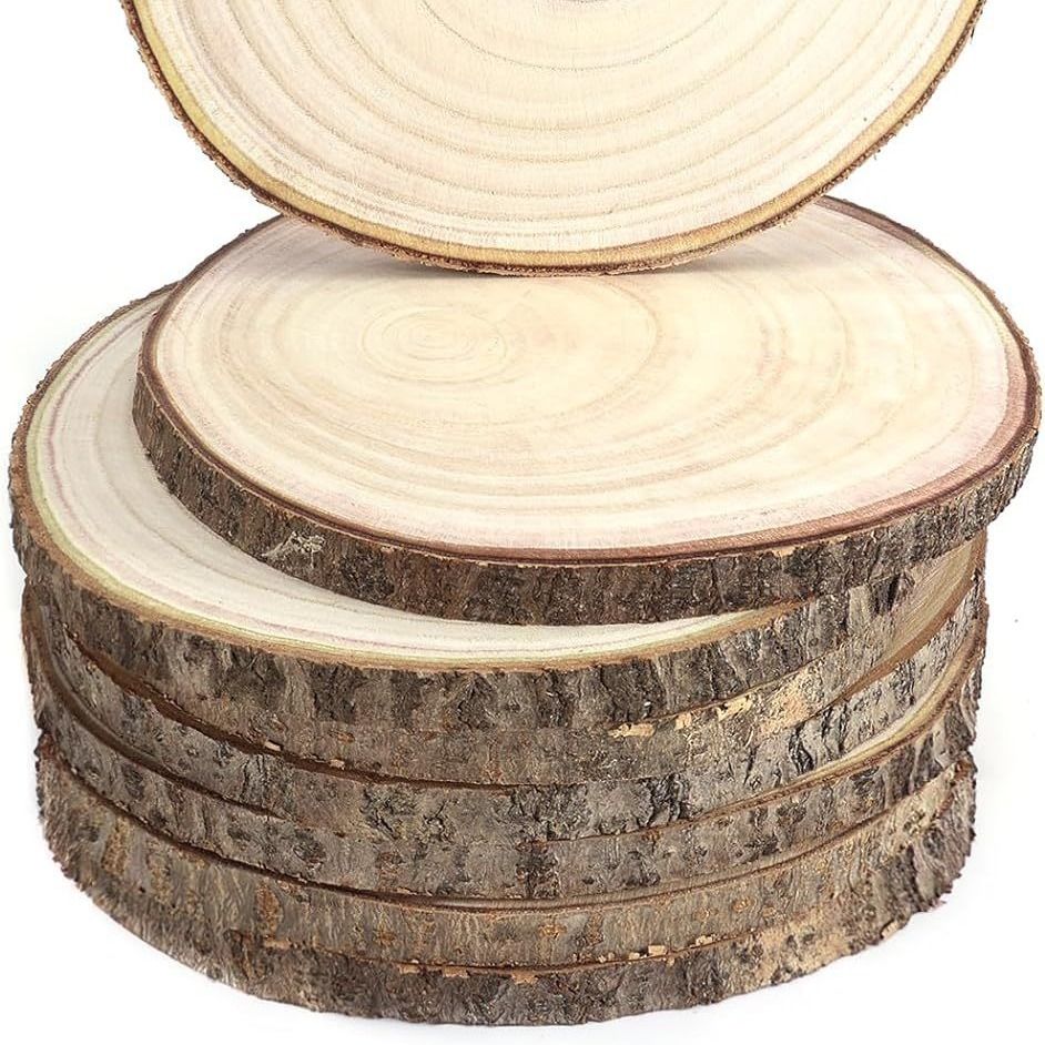 桐木圆木片DIY手绘材料