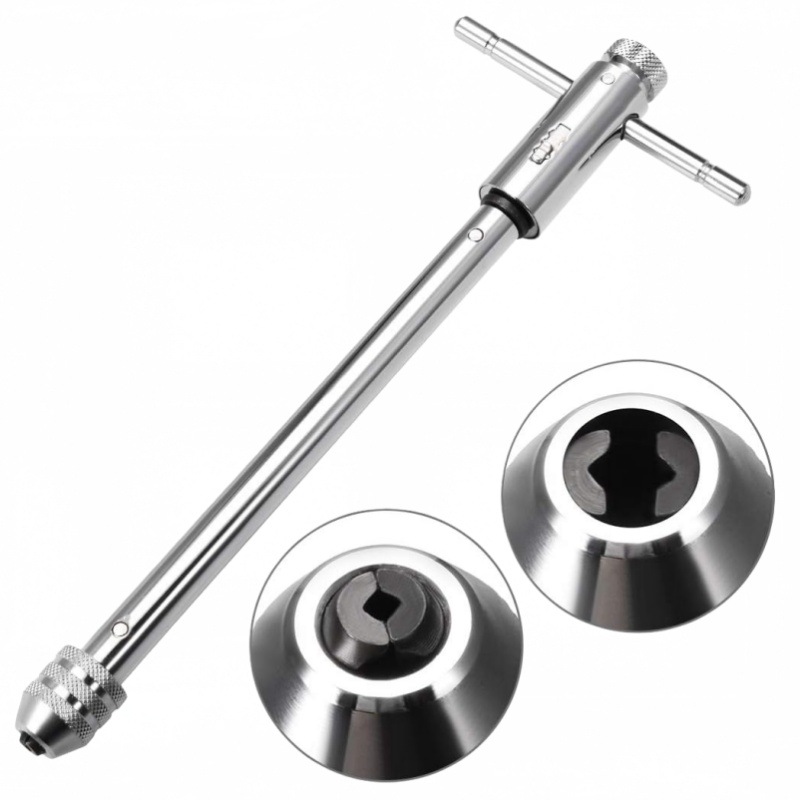 可调式棘轮丝锥扳手T型加长